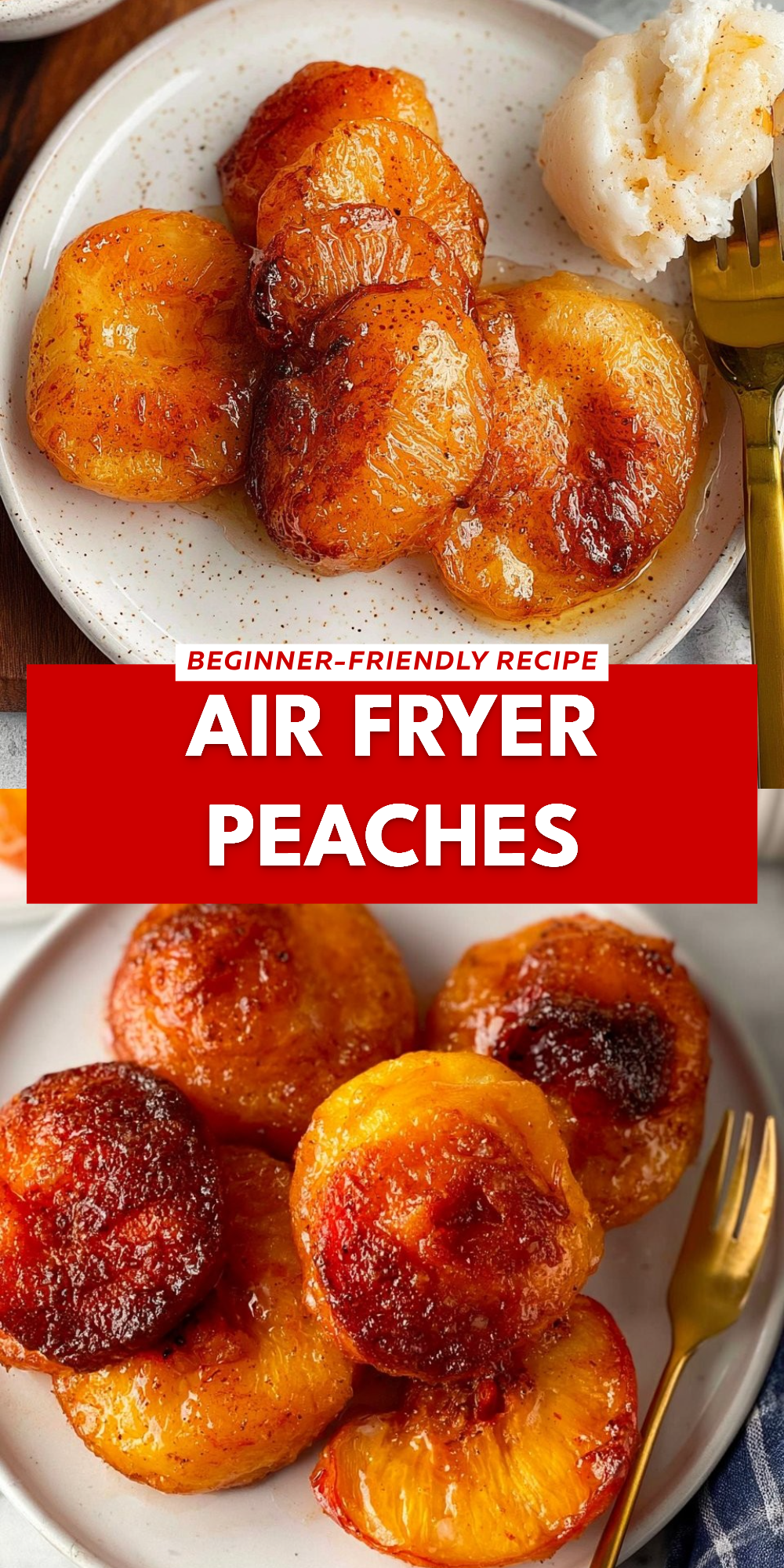 Air Fryer Peaches