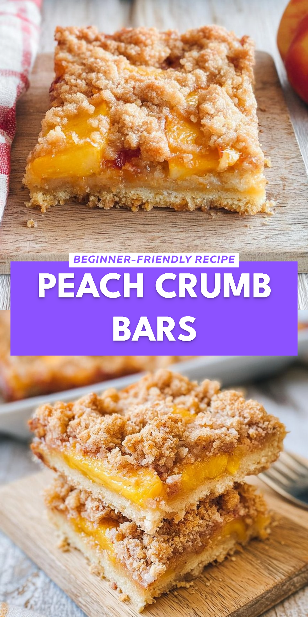 Peach Crumb Bars