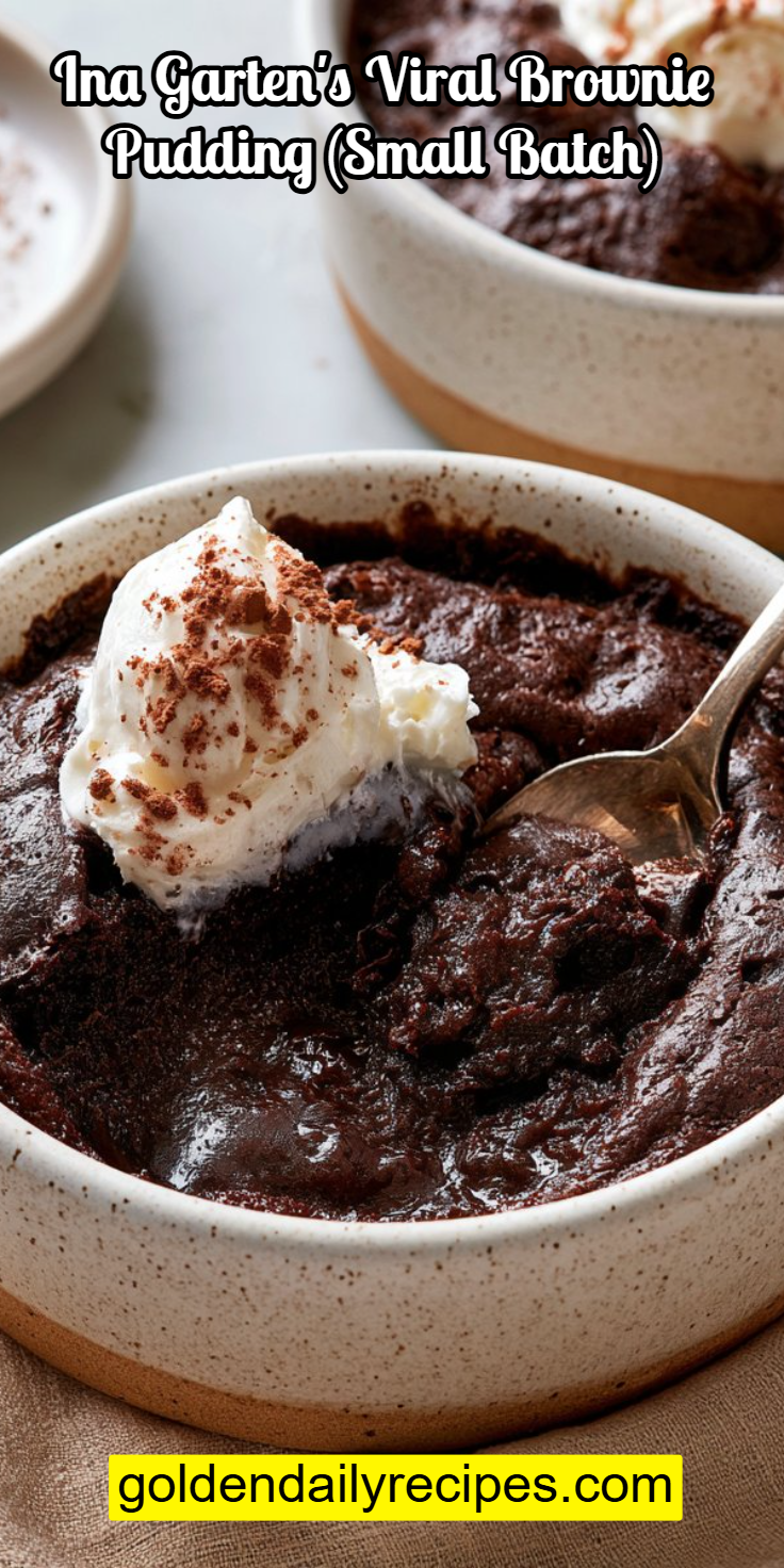 Ina Garten's Viral Brownie Pudding (Small Batch)