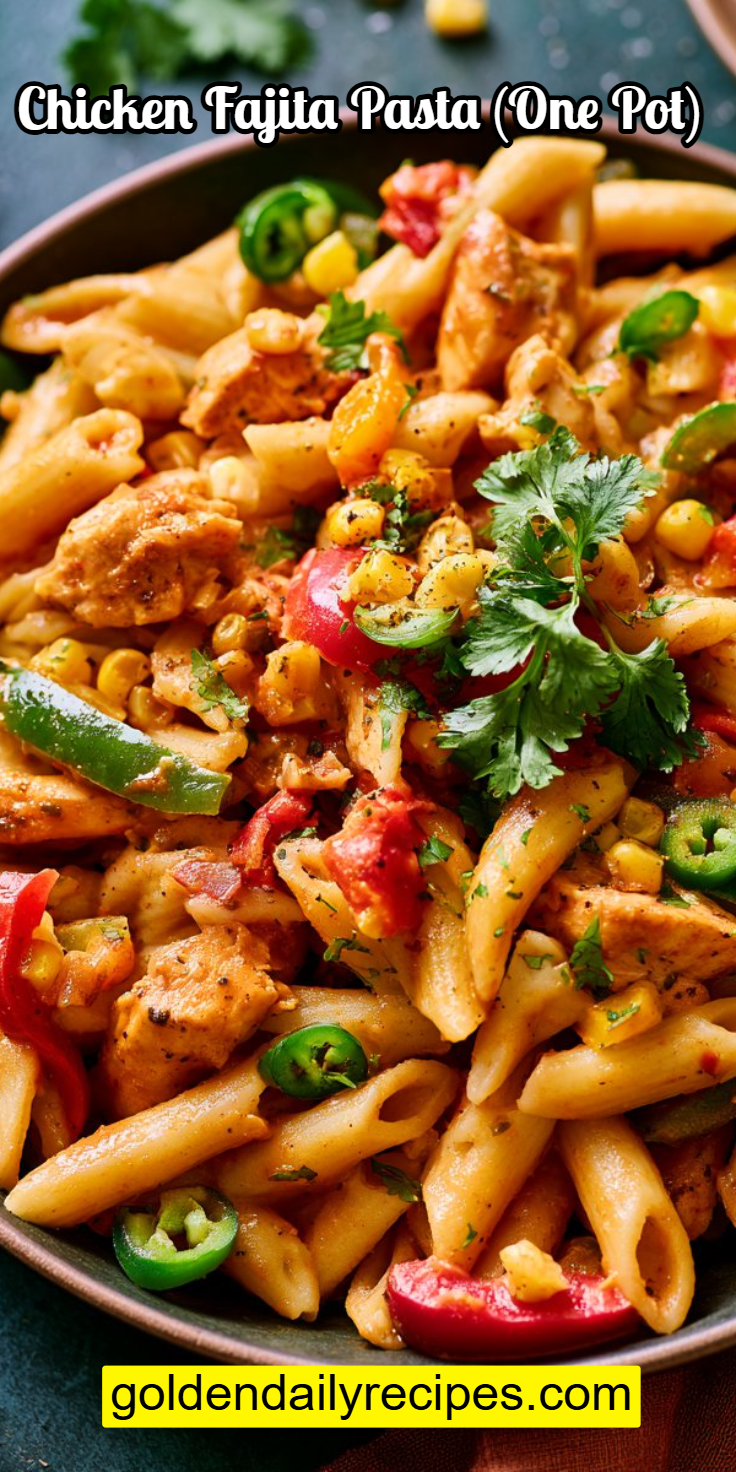 Chicken Fajita Pasta (One Pot)
