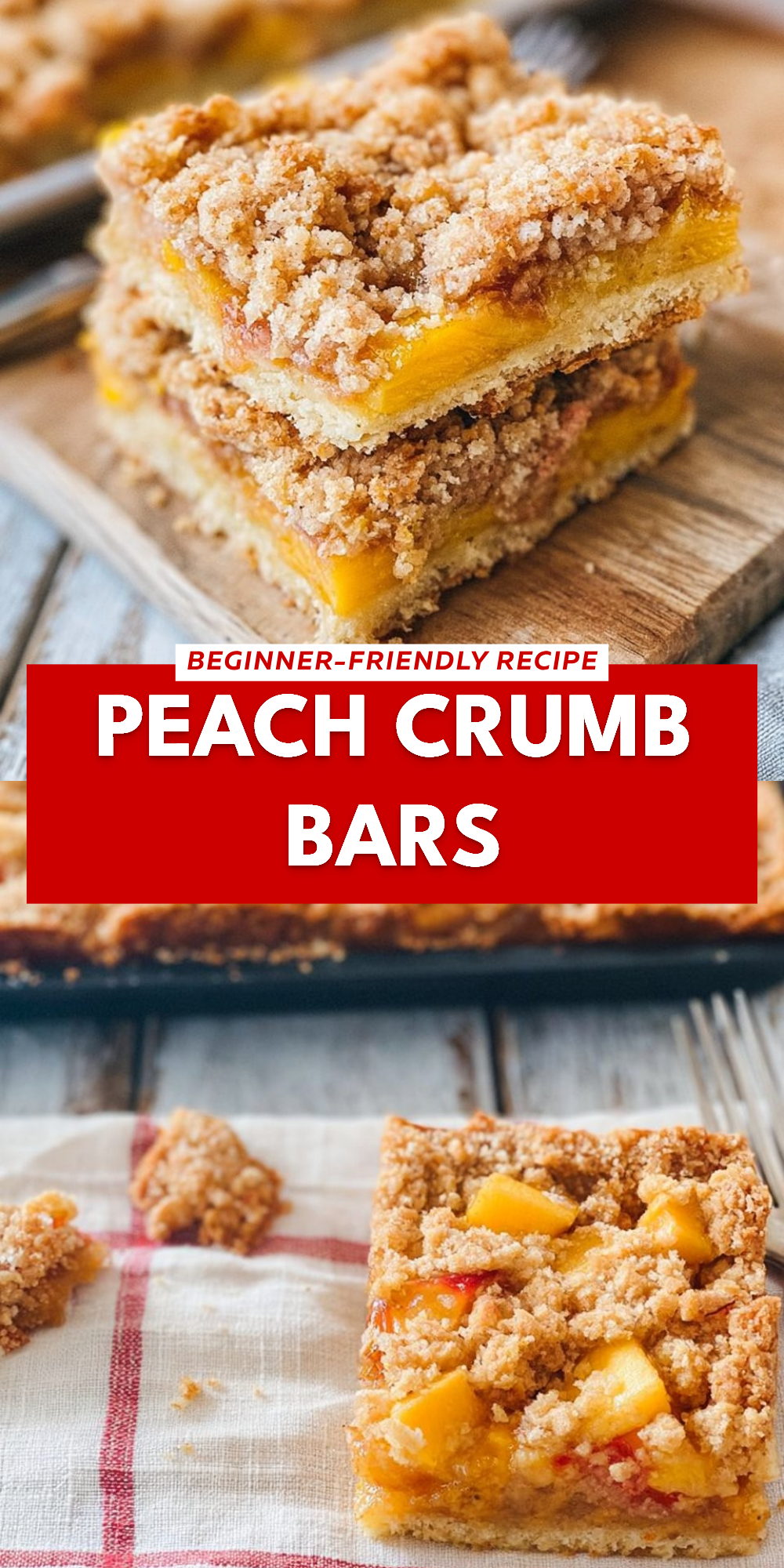 Peach Crumb Bars