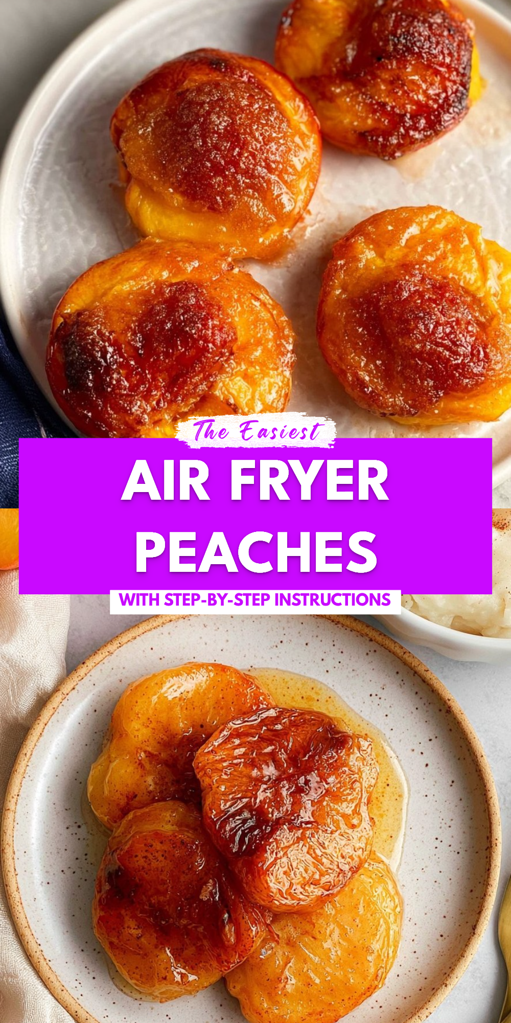 Air Fryer Peaches
