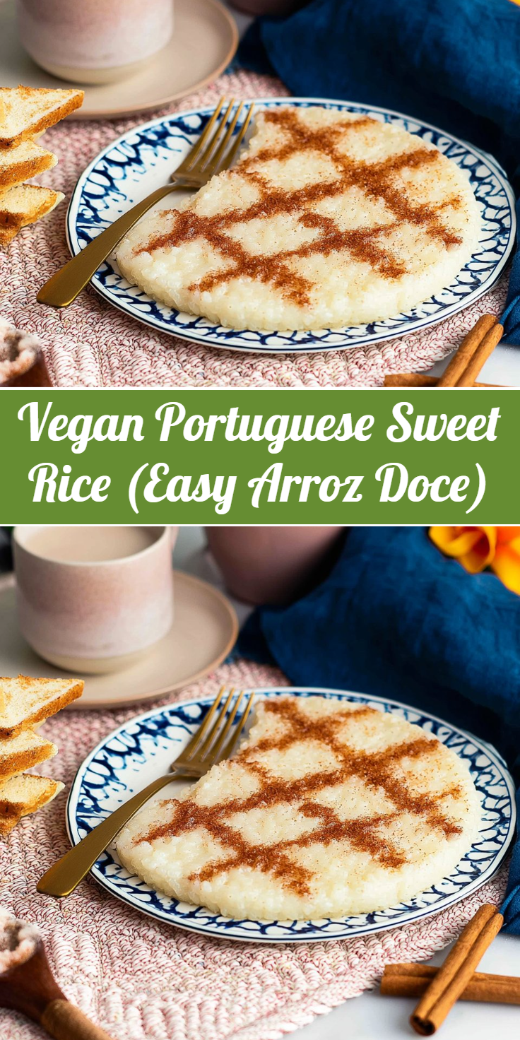 Vegan Portuguese Sweet Rice (Easy Arroz Doce)