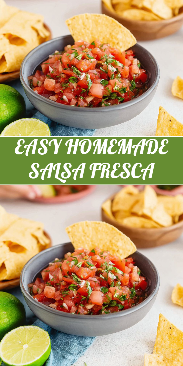 EASY HOMEMADE SALSA FRESCA