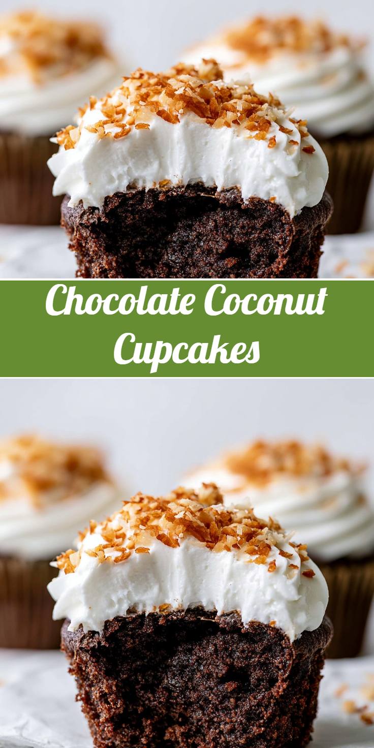 Chocolate Coconut Cupcakes
