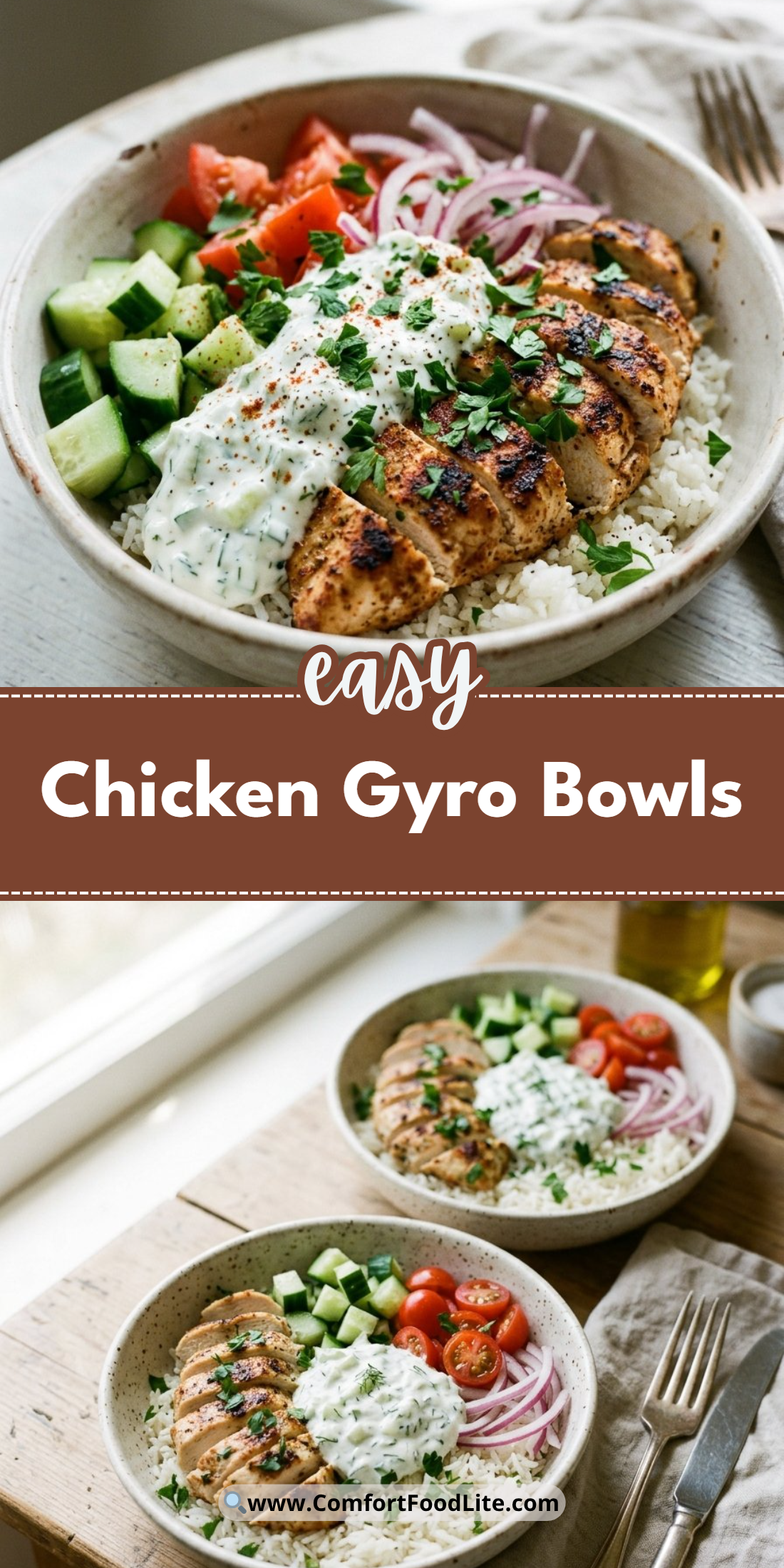 Chicken Gyro Bowls