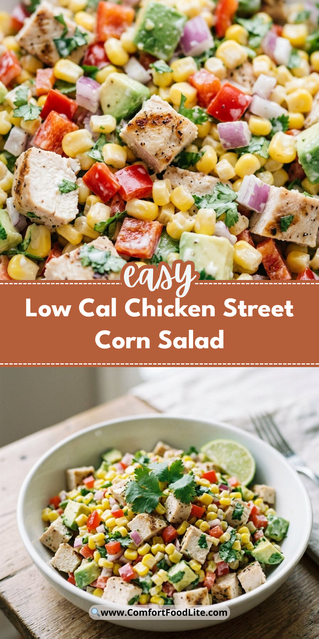 Low Cal Chicken Street Corn Salad