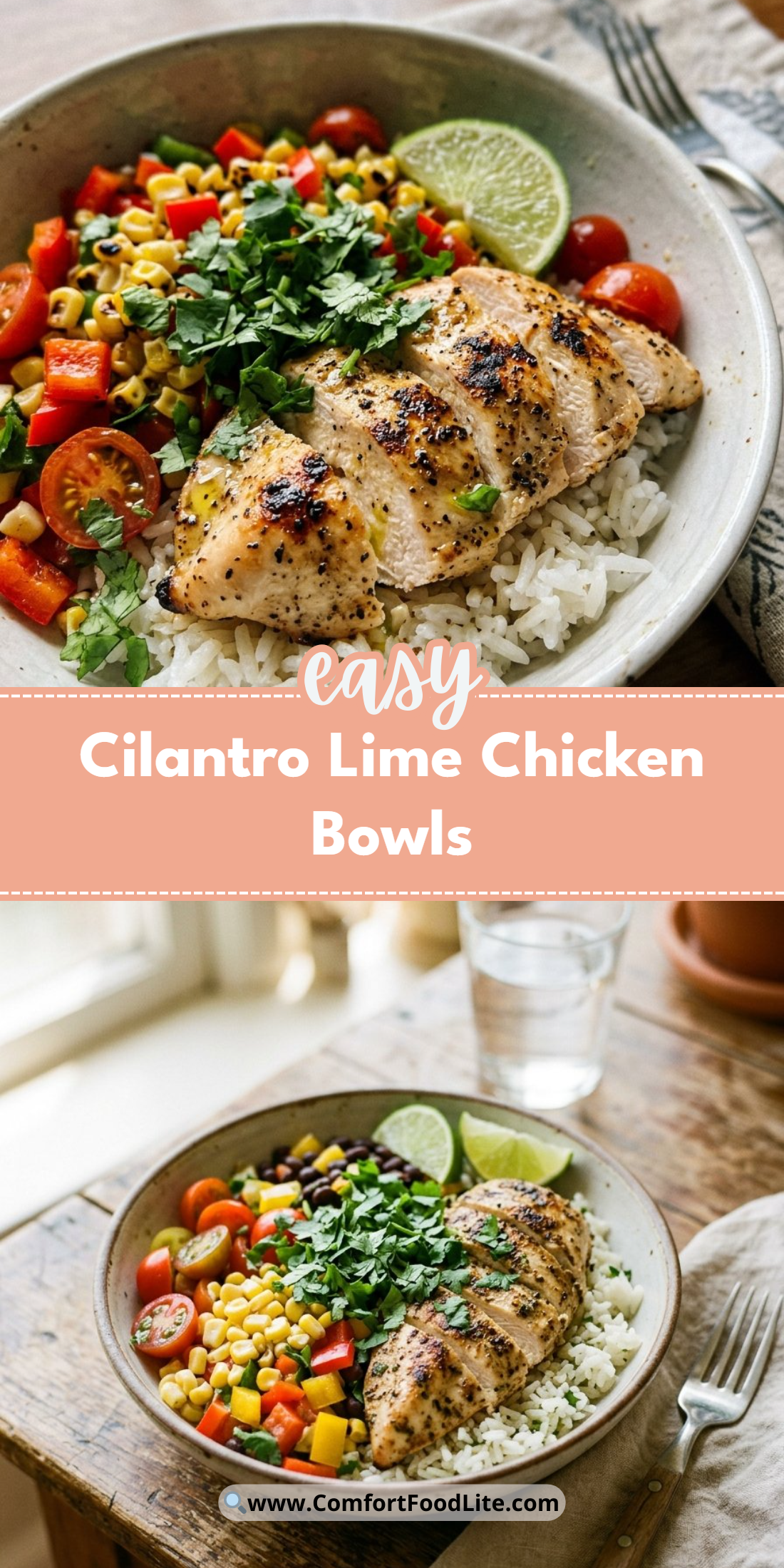 Cilantro Lime Chicken Bowls