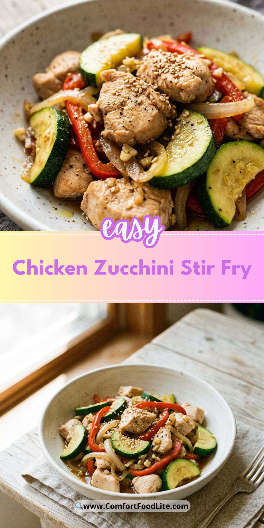 Chicken Zucchini Stir Fry