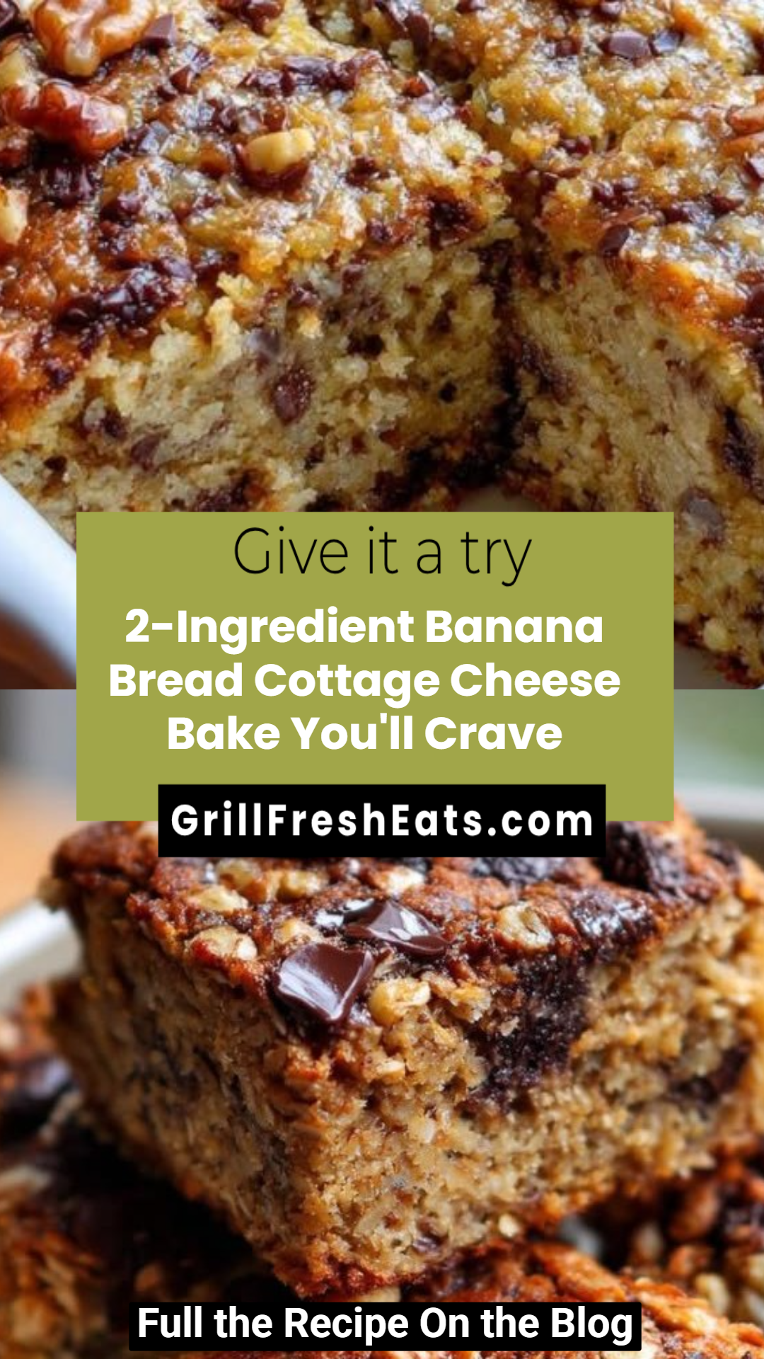 2-Ingredient Banana Bread Cottage Cheese Bake You'll Crave