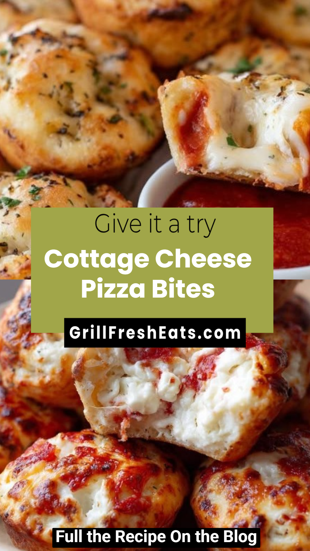 Cottage Cheese Pizza Bites