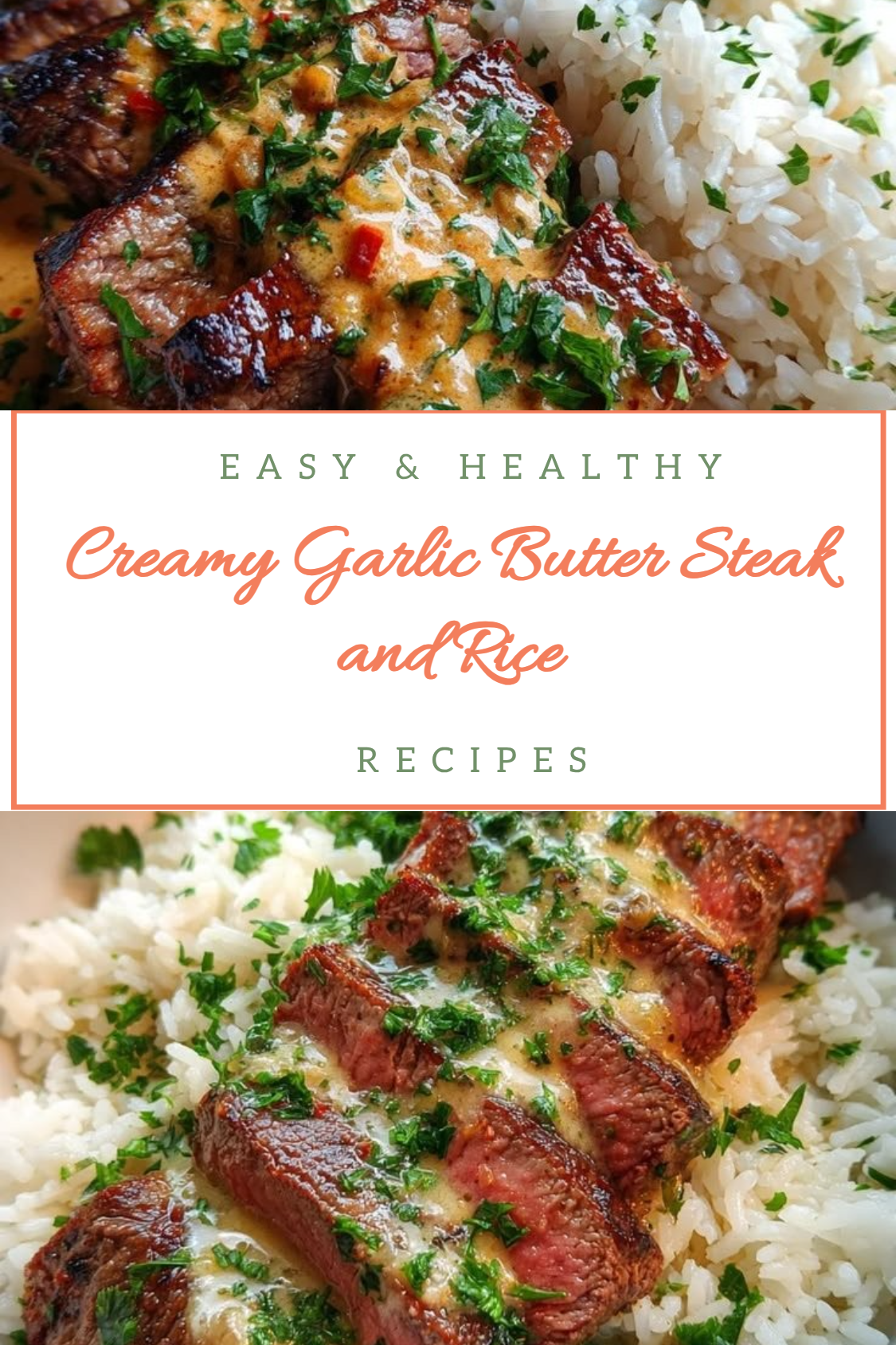 Creamy Garlic Butter Steak and Rice