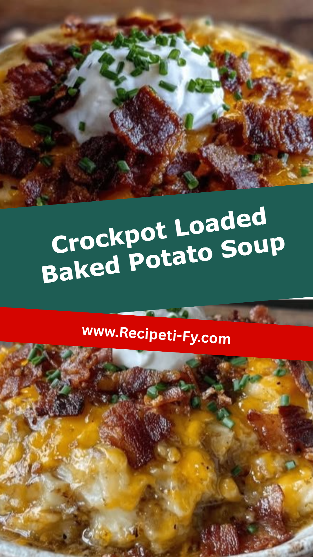 Crockpot Loaded Baked Potato Soup