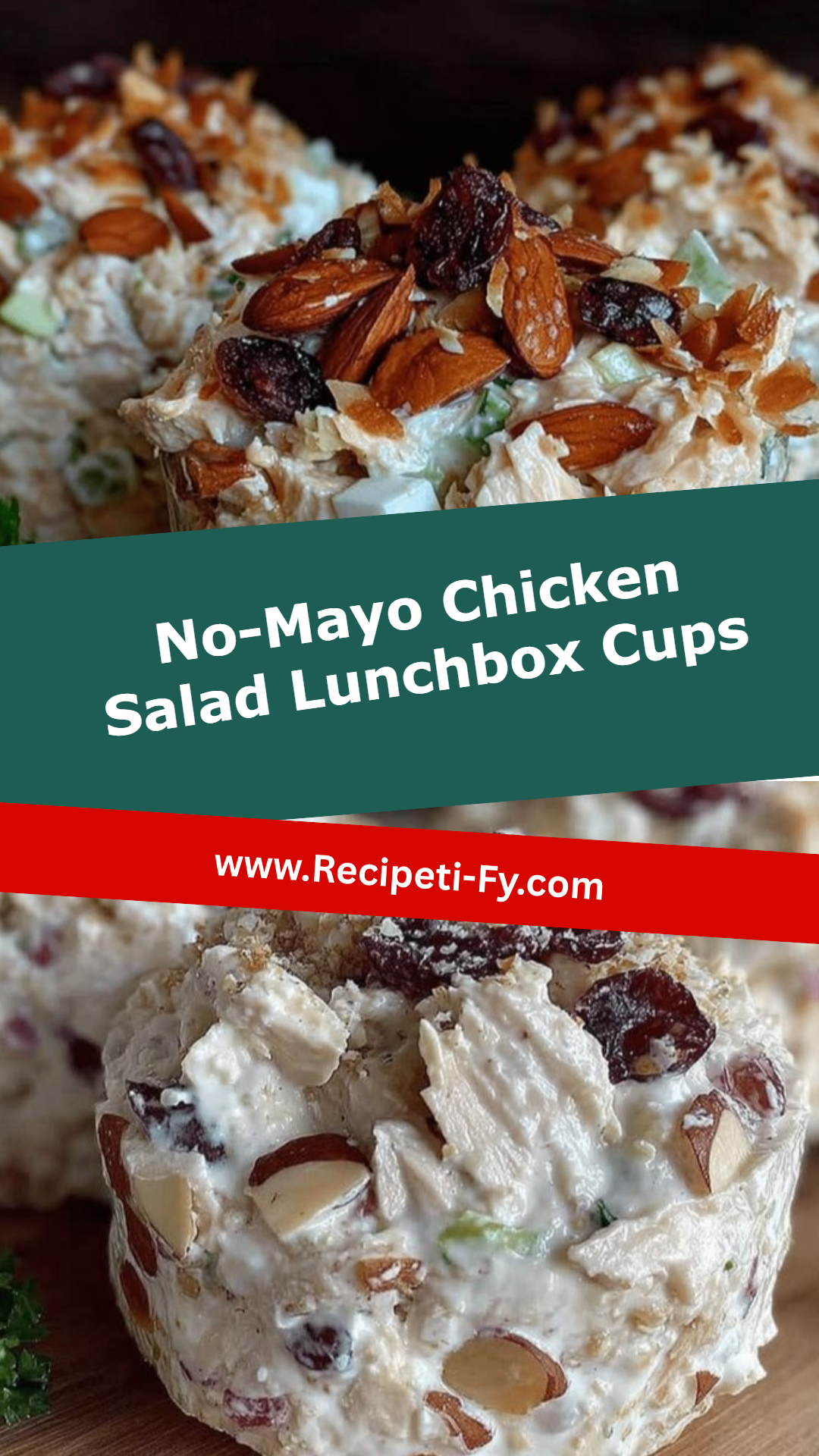 No-Mayo Chicken Salad Lunchbox Cups