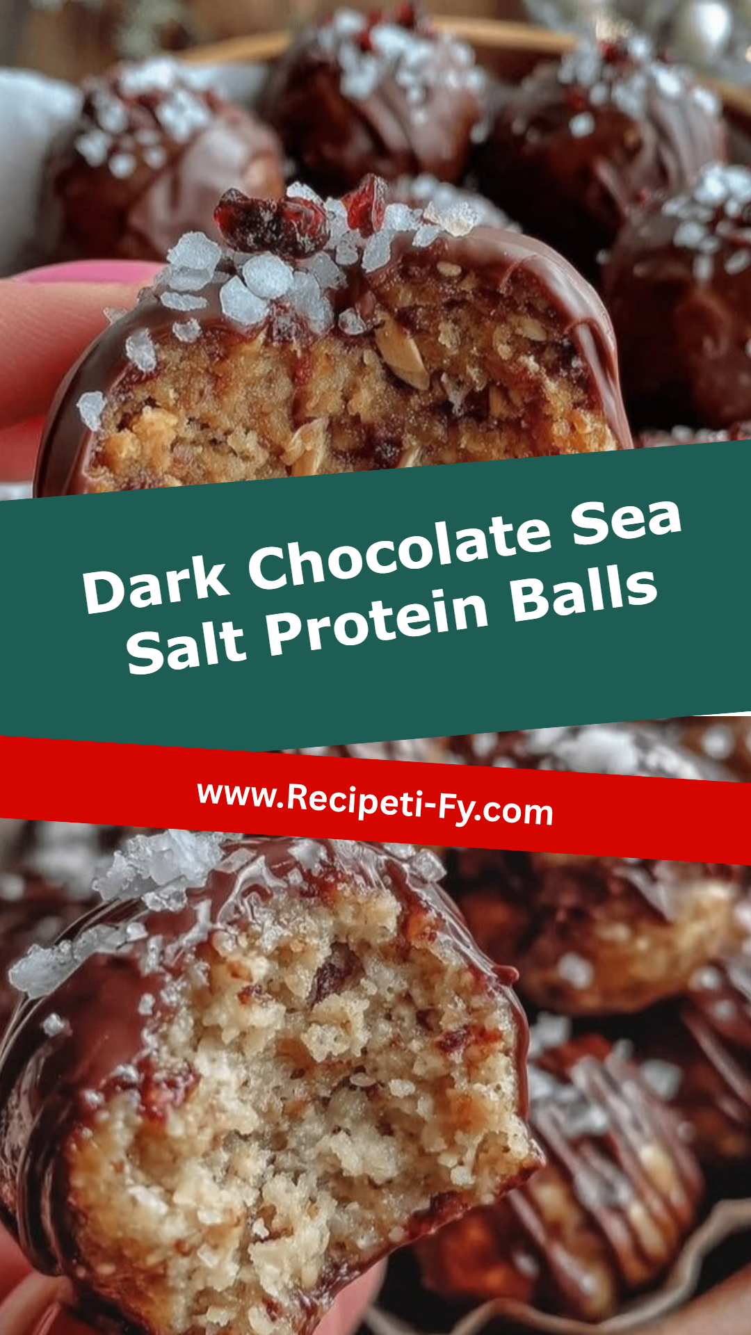 Dark Chocolate Sea Salt Protein Balls