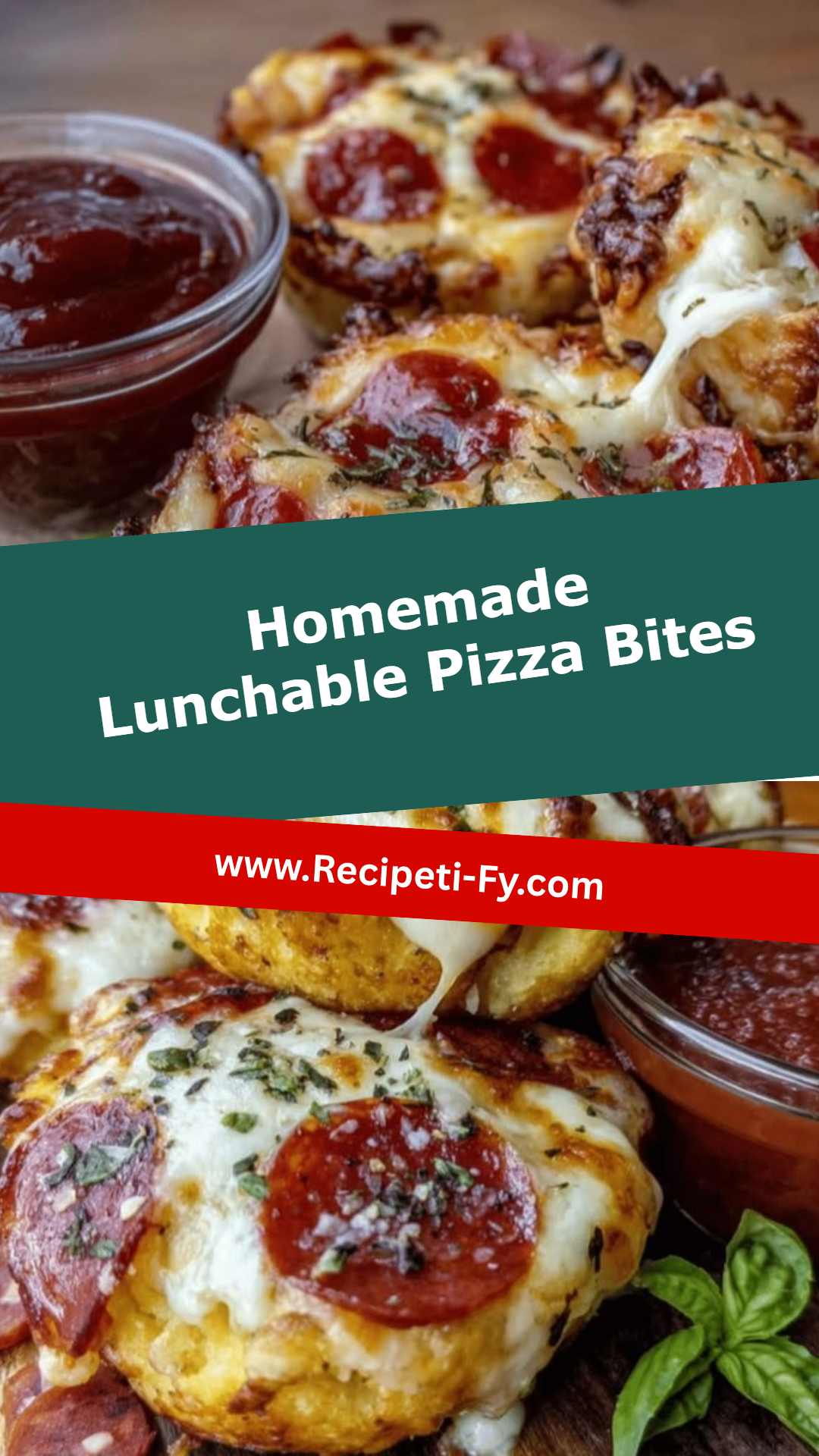 Homemade Lunchable Pizza Bites