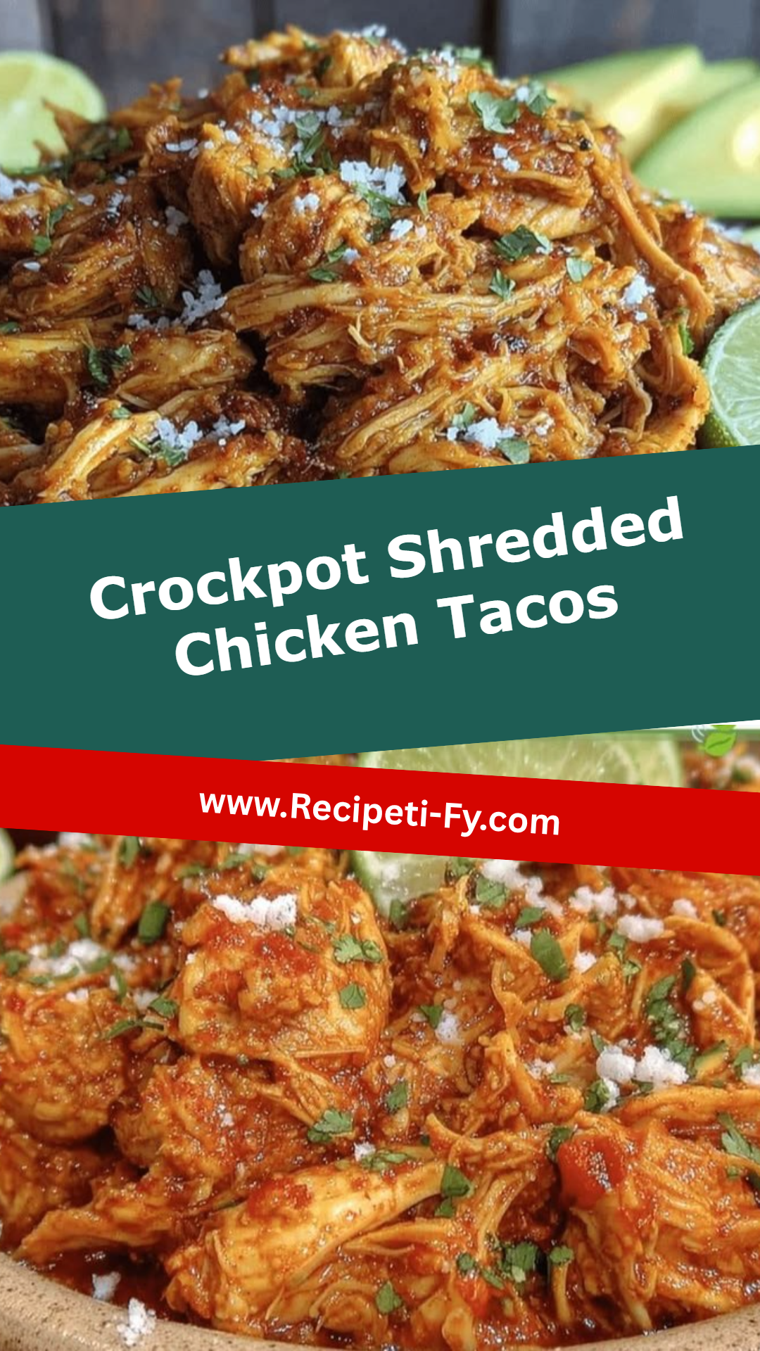 Crockpot Shredded Chicken Tacos