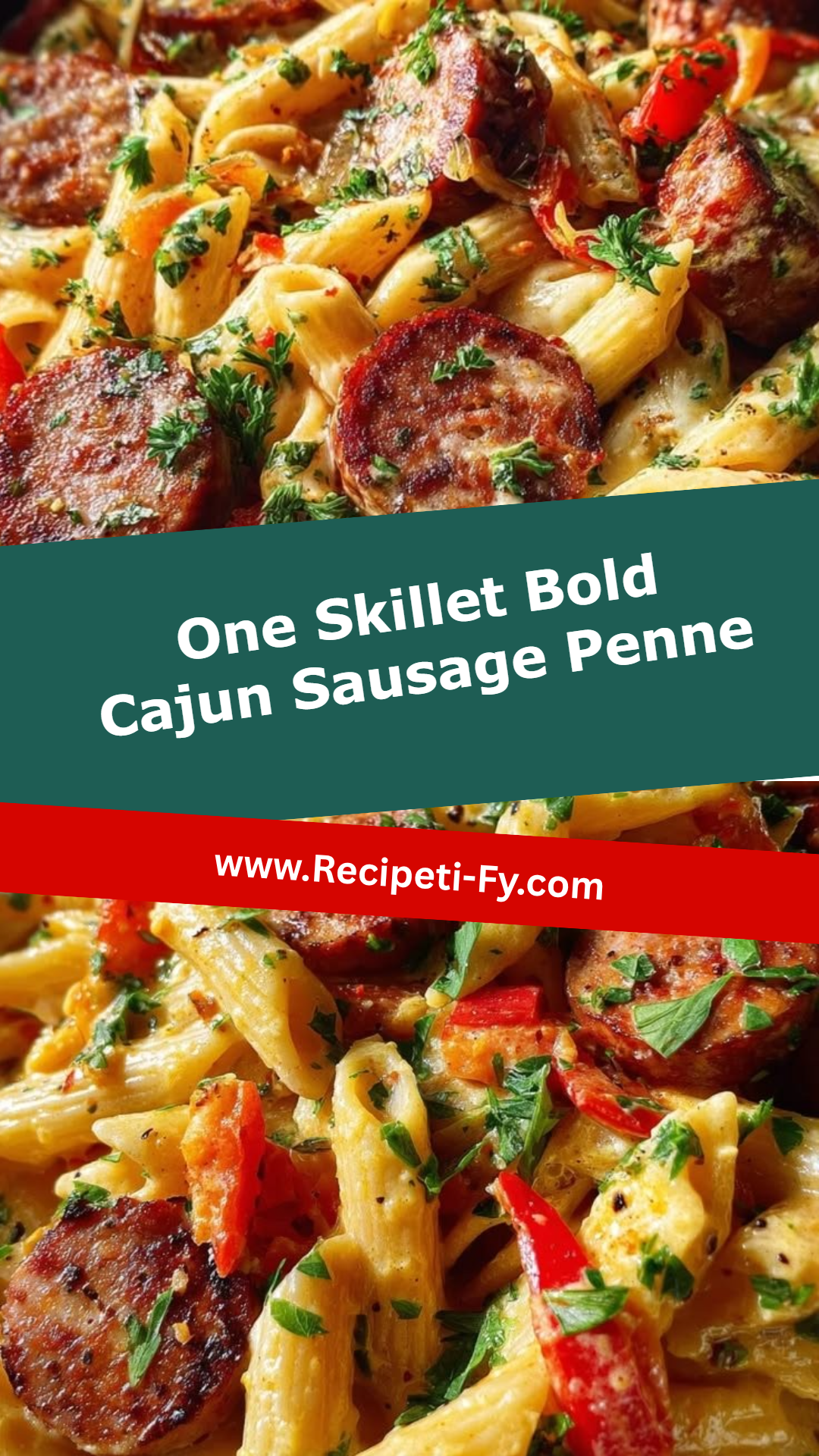 One Skillet Bold Cajun Sausage Penne