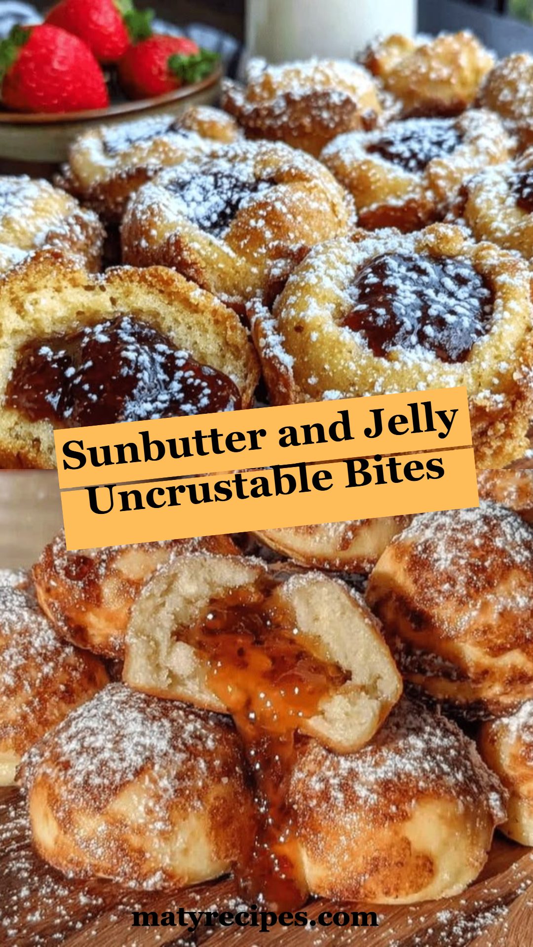 Sunbutter and Jelly Uncrustable Bites