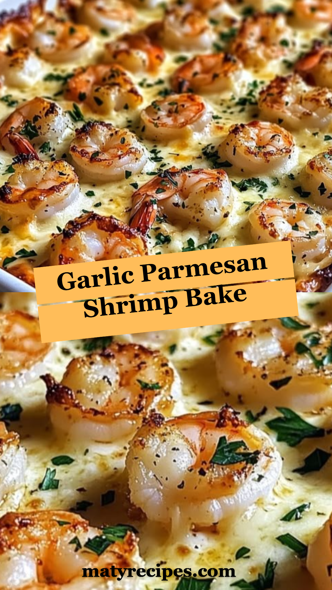 Garlic Parmesan Shrimp Bake