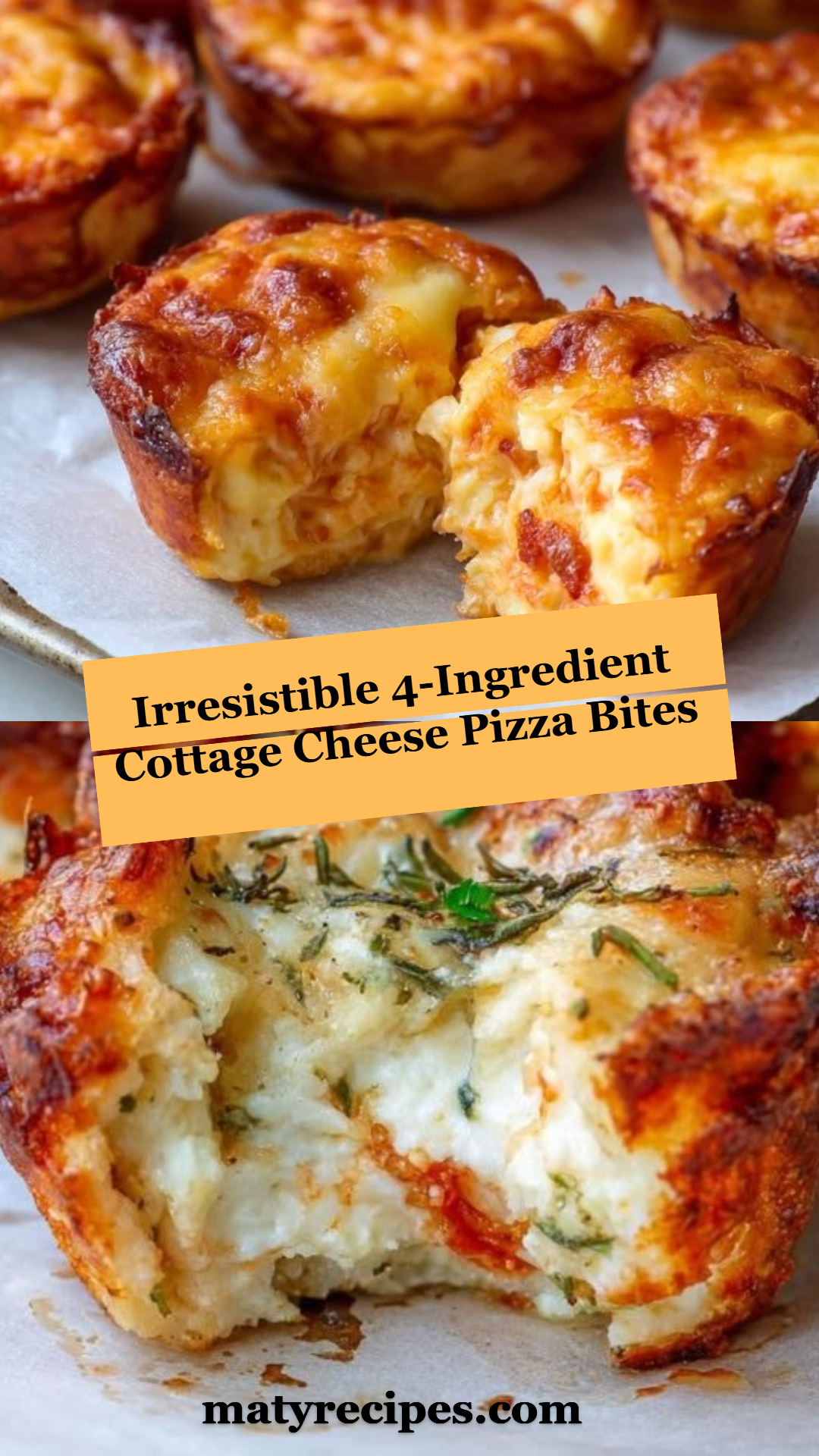 Irresistible 4-Ingredient Cottage Cheese Pizza Bites