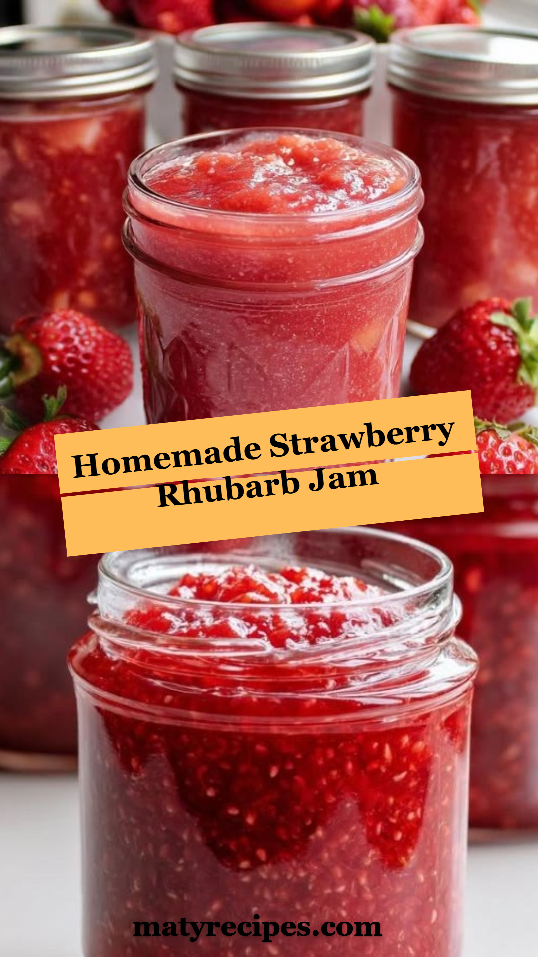 Homemade Strawberry Rhubarb Jam