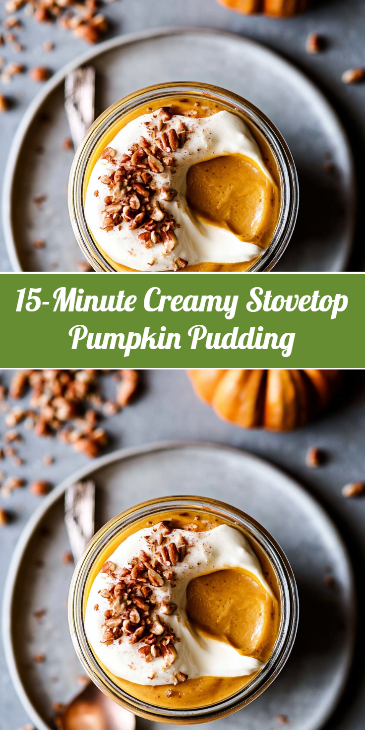 15-Minute Creamy Stovetop Pumpkin Pudding