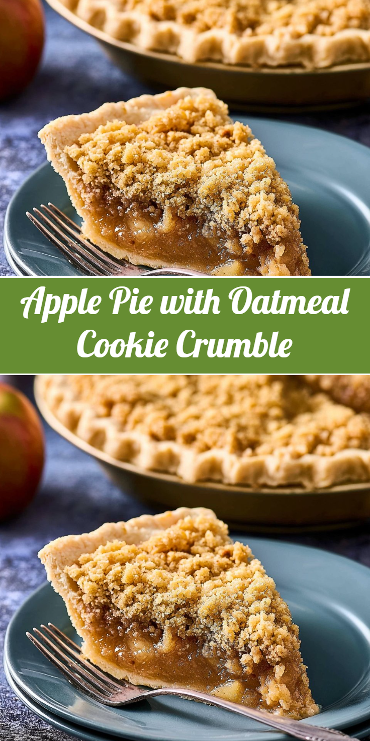 Apple Pie with Oatmeal Cookie Crumble