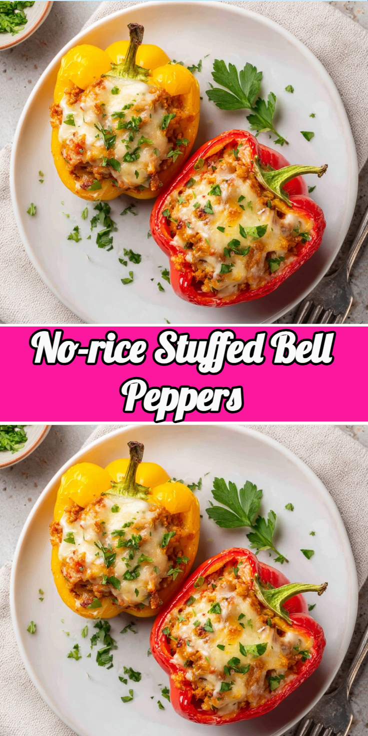 No-rice Stuffed Bell Peppers