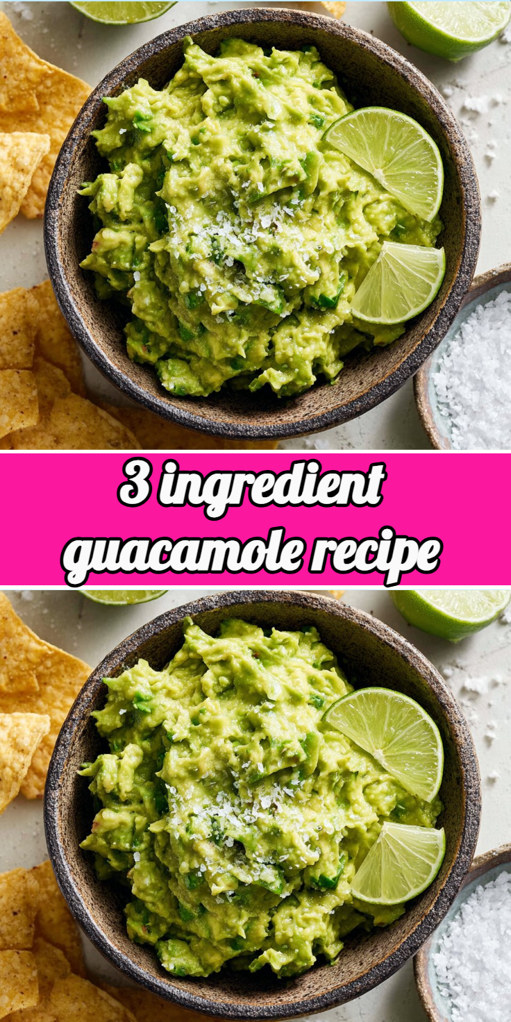 3 ingredient guacamole recipe
