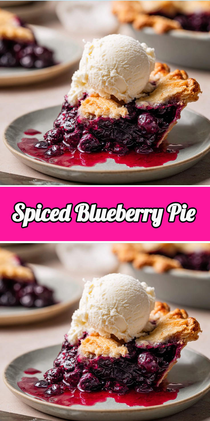 Spiced Blueberry Pie
