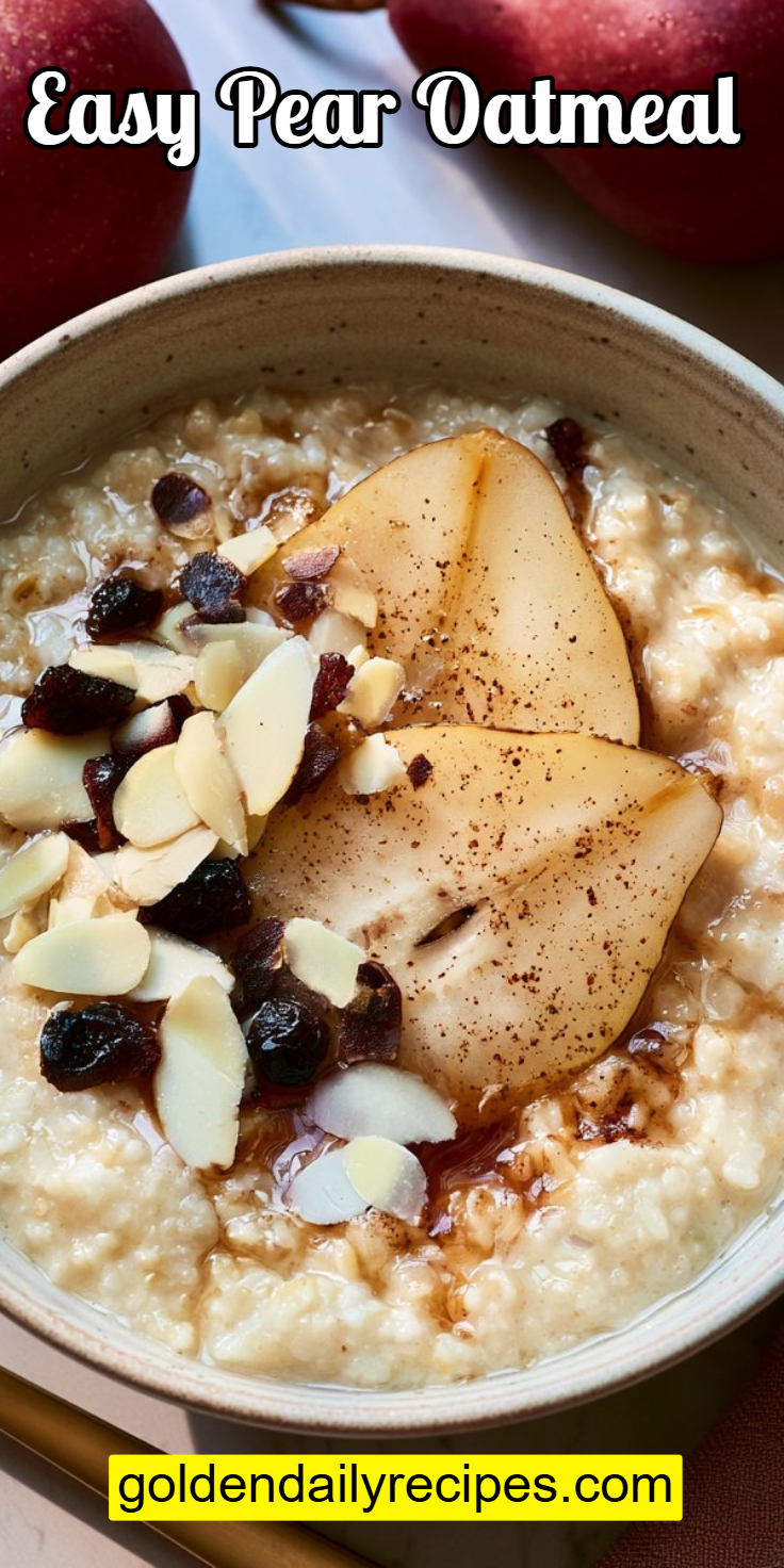 Easy Pear Oatmeal