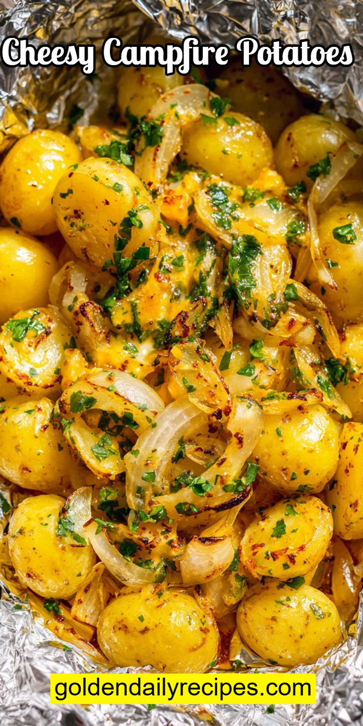 Cheesy Campfire Potatoes