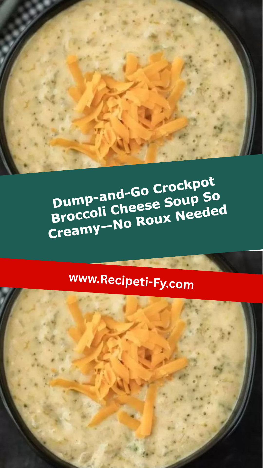 Dump-and-Go Crockpot Broccoli Cheese Soup So Creamy—No Roux Needed