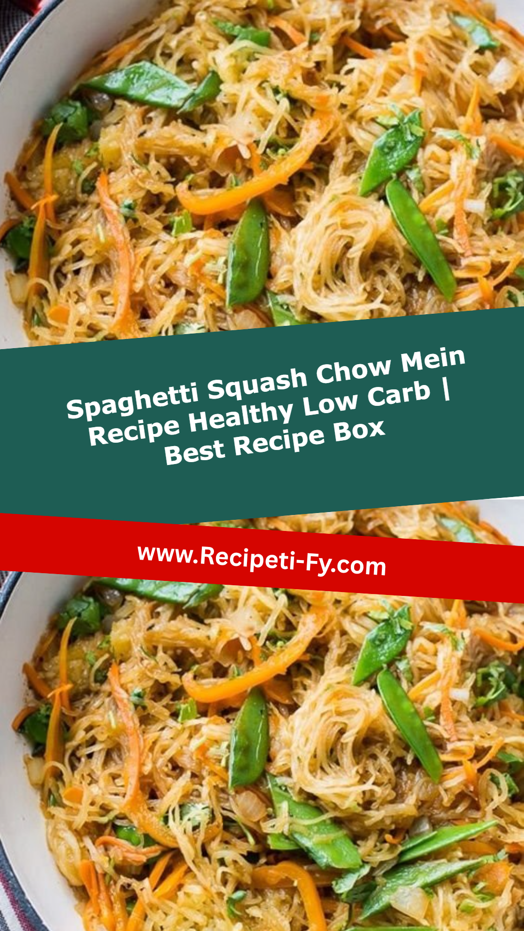 Spaghetti Squash Chow Mein Recipe Healthy Low Carb | Best Recipe Box