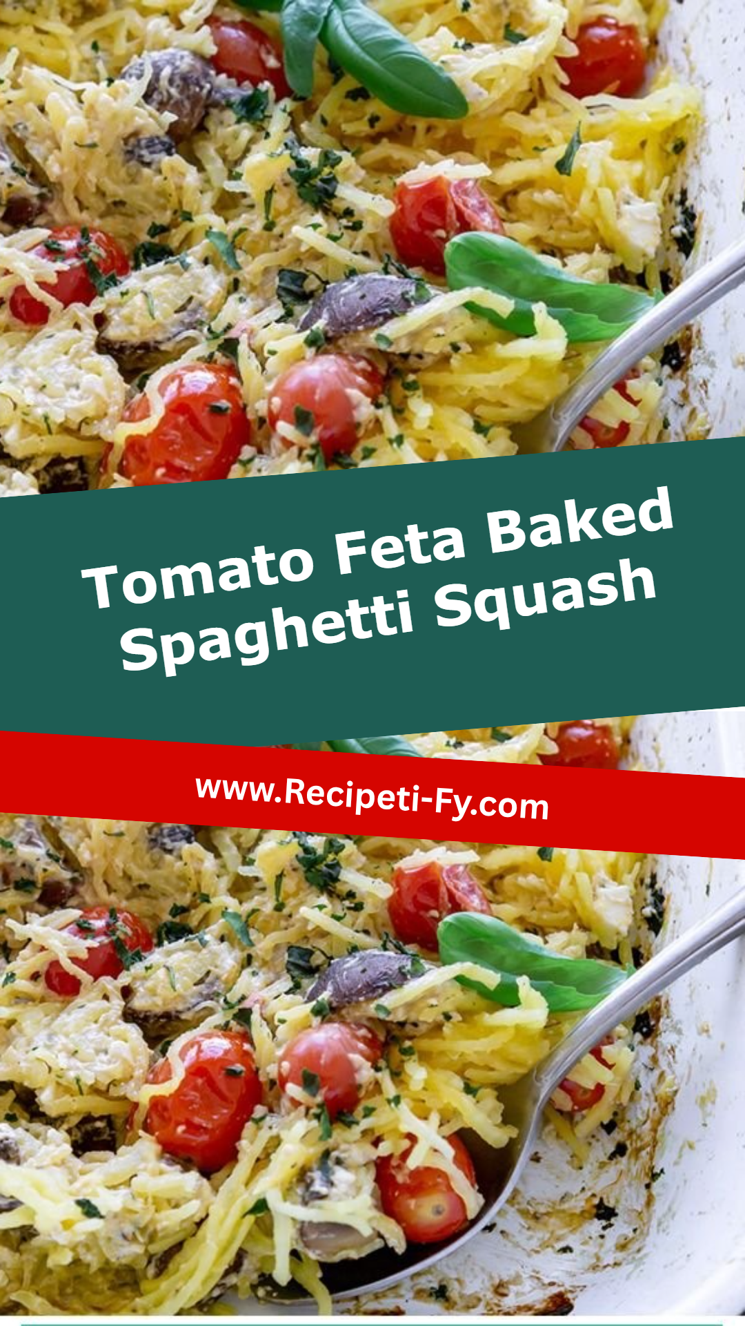 Tomato Feta Baked Spaghetti Squash