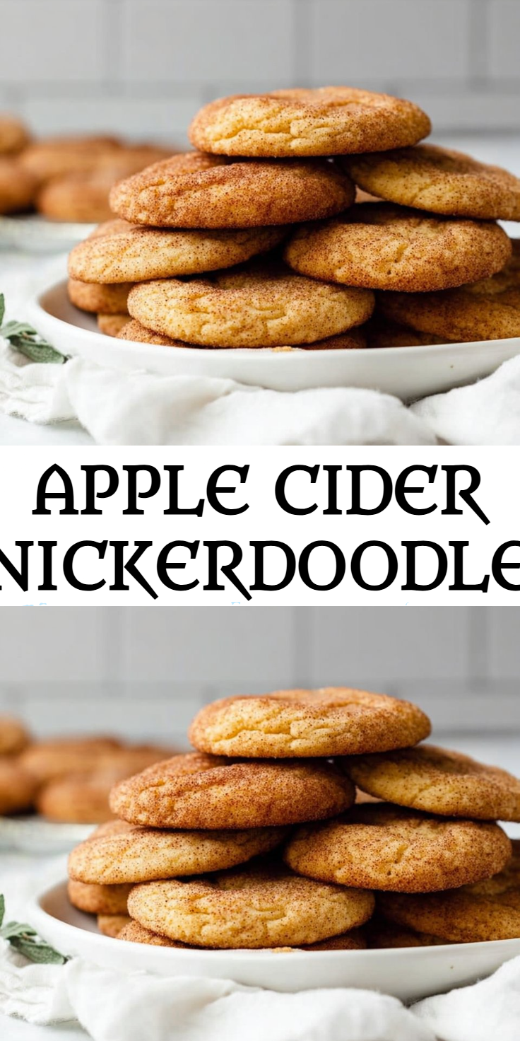 Apple Cider Snickerdoodles