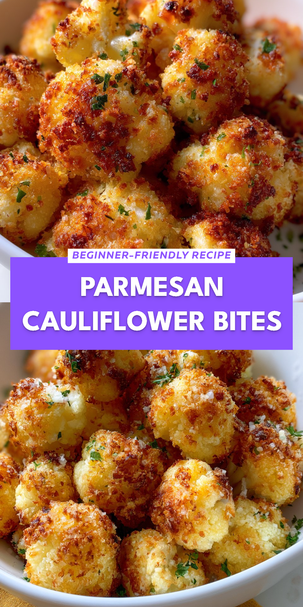 Parmesan Cauliflower Bites