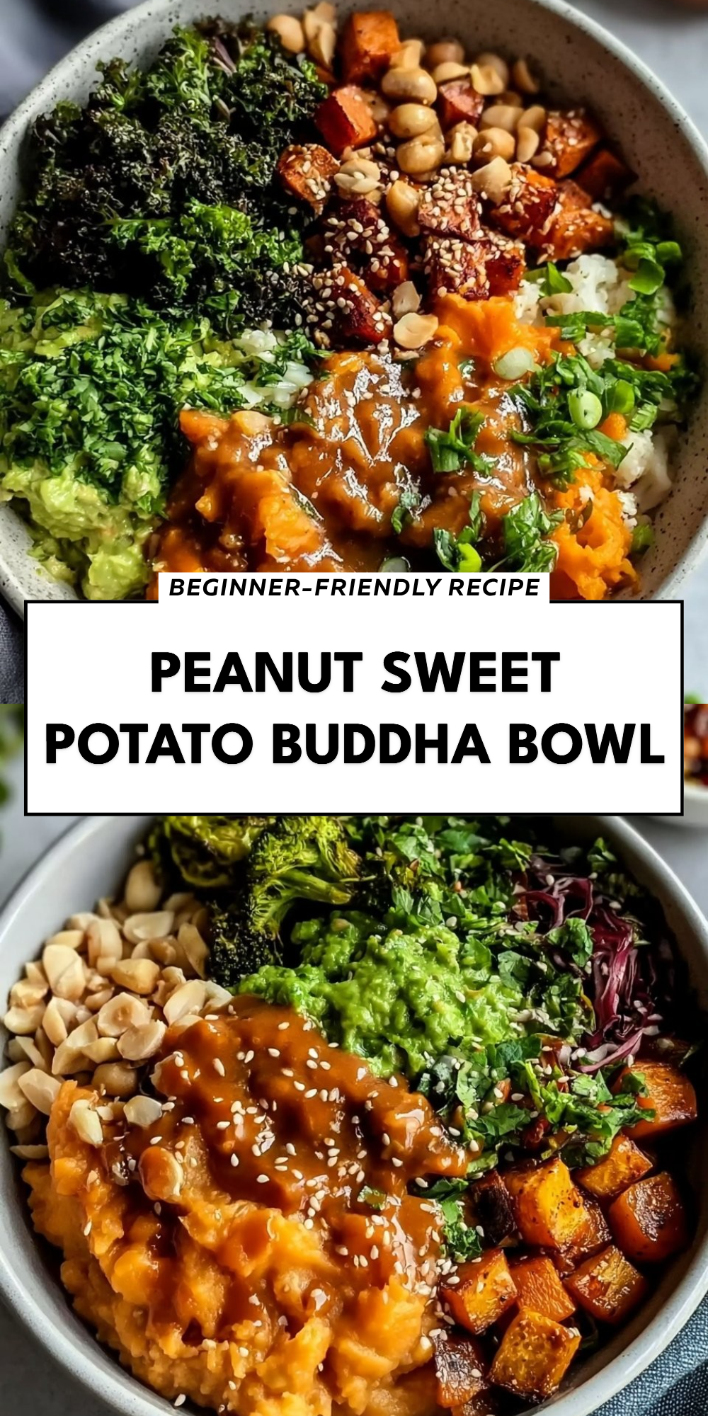 Peanut Sweet Potato Buddha Bowl