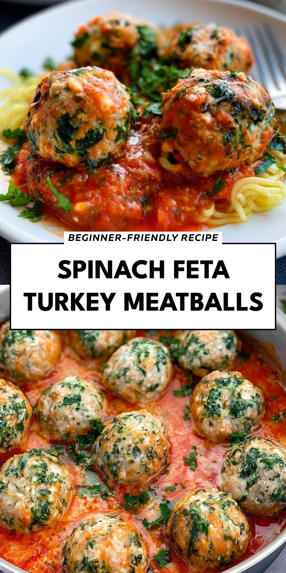Spinach Feta Turkey Meatballs