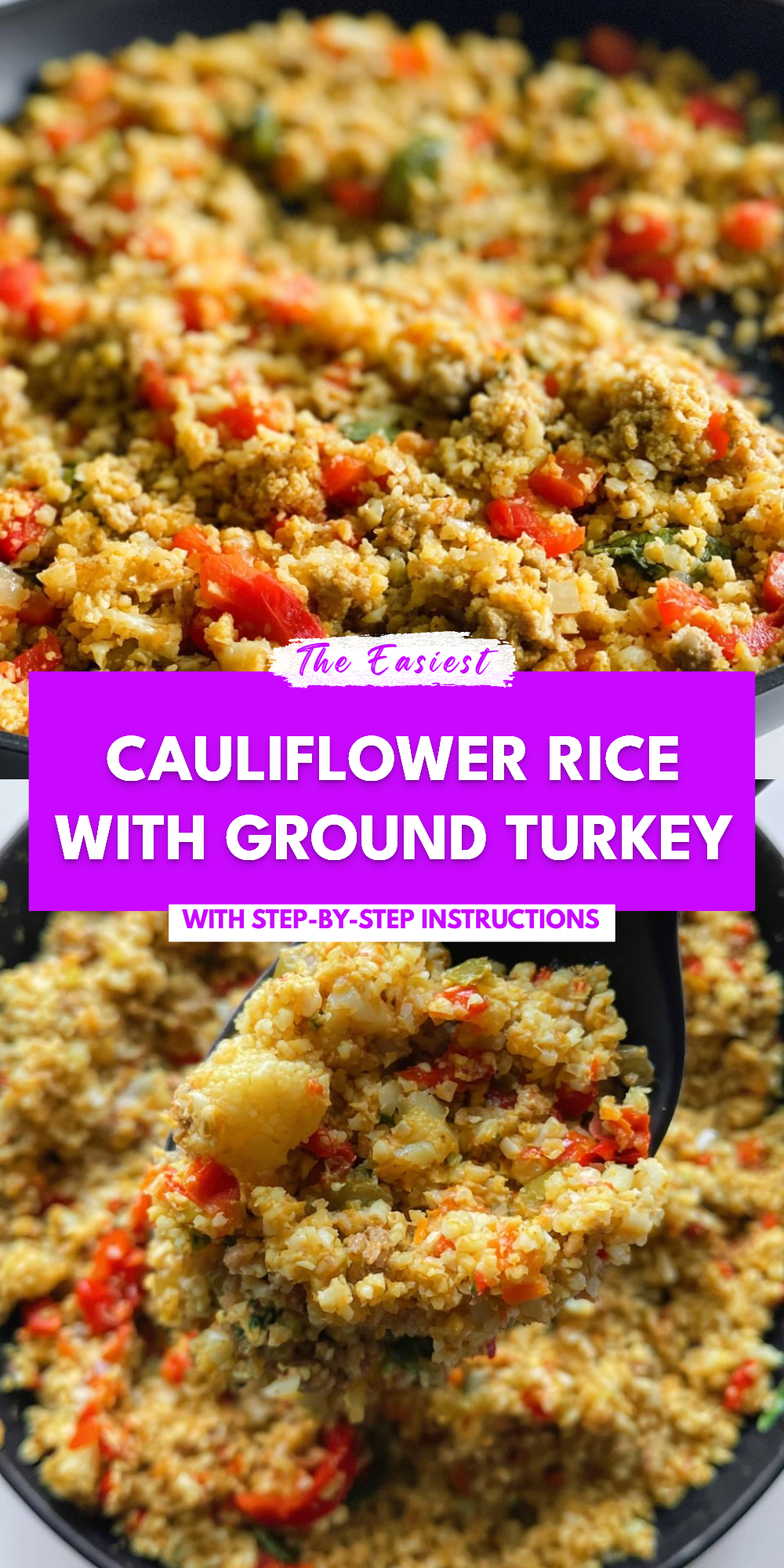 Cauliflower Rice With Ground Turkey