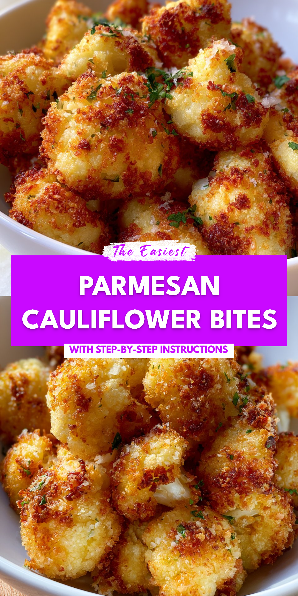 Parmesan Cauliflower Bites
