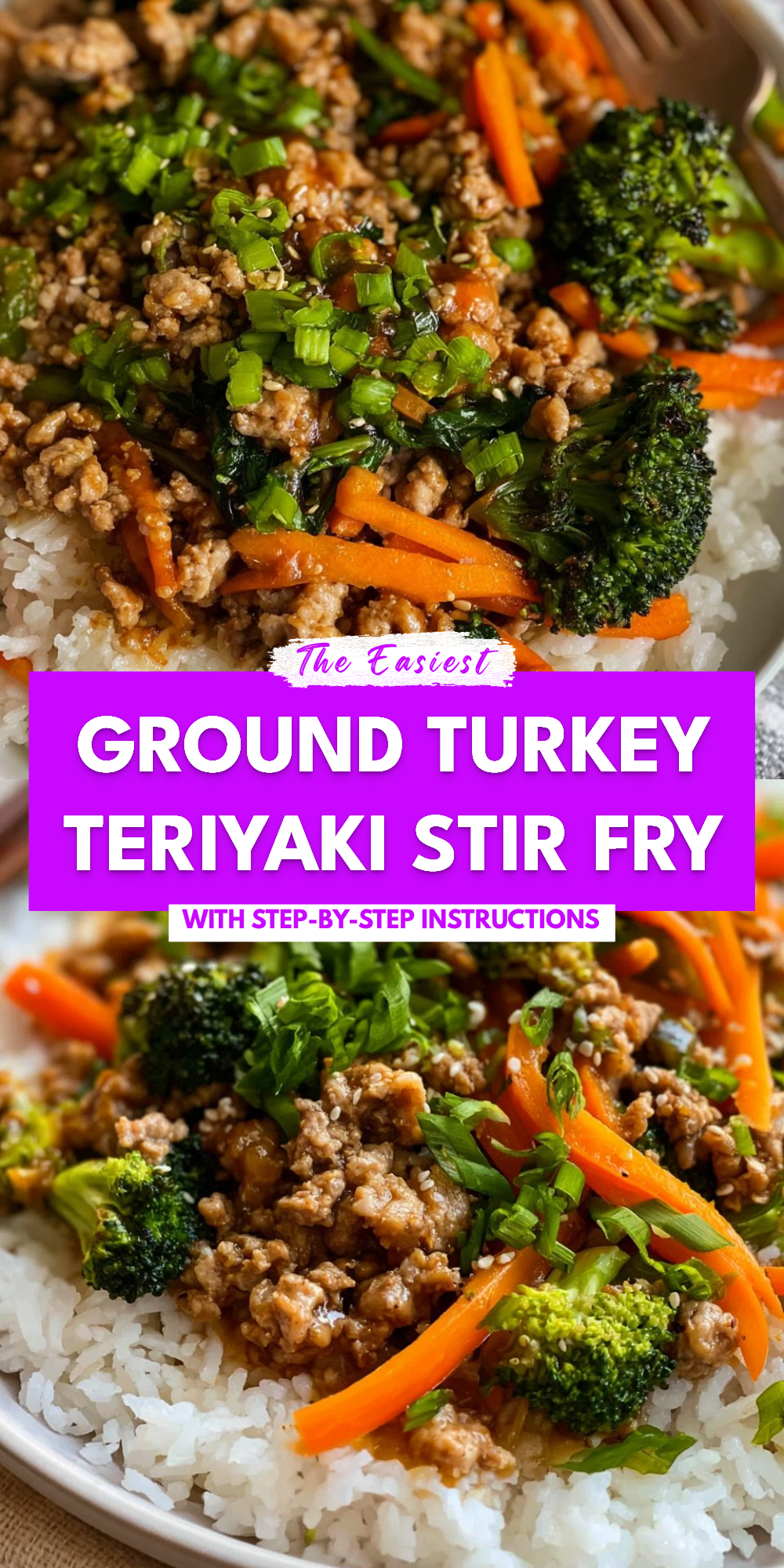 Ground Turkey Teriyaki Stir Fry