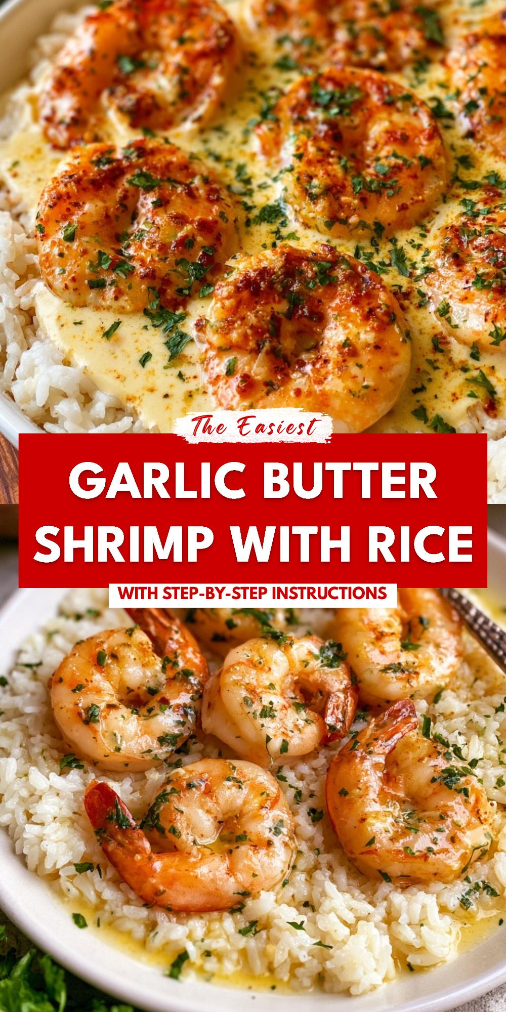 Garlic Butter Shrimp With Rice