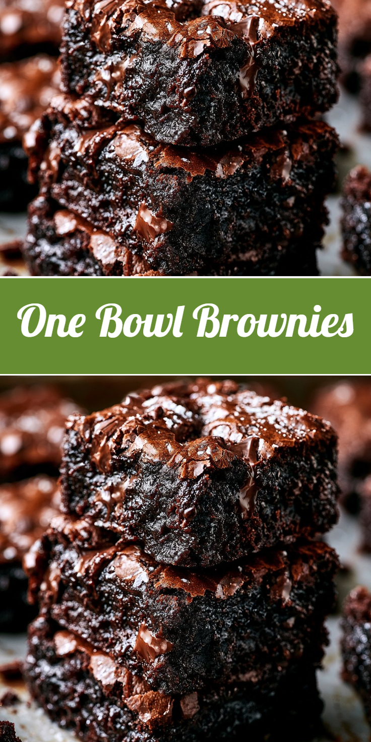 One Bowl Brownies