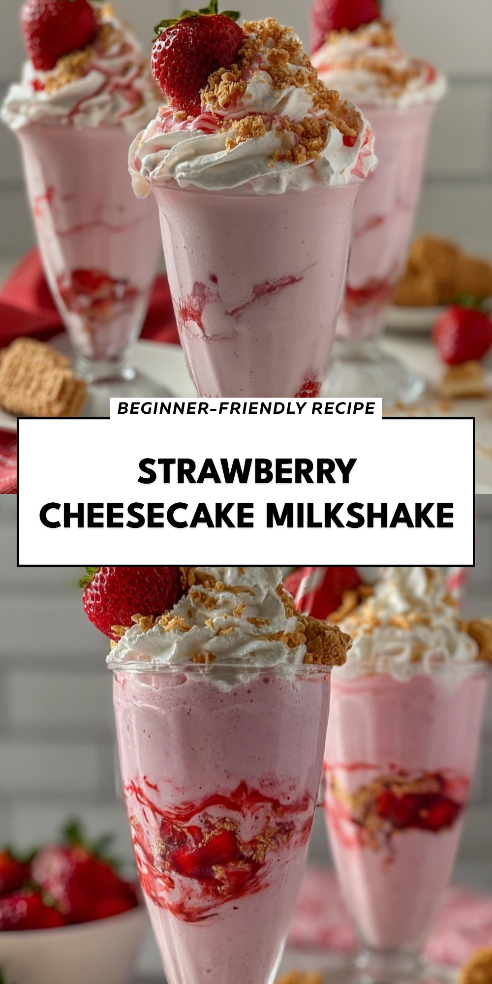 Strawberry Cheesecake Milkshake