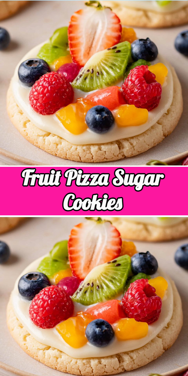 Fruit Pizza Sugar Cookies