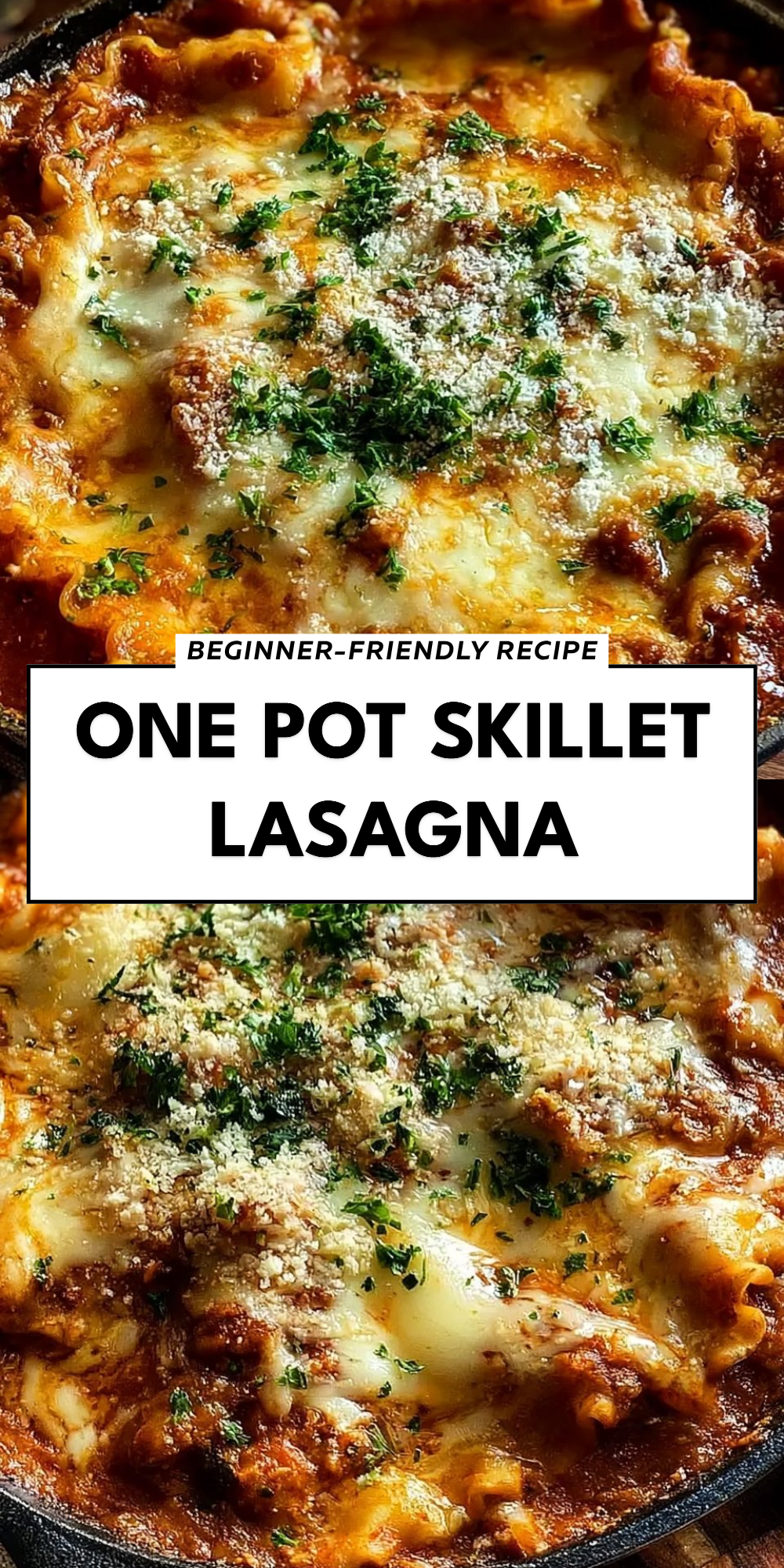 One Pot Skillet Lasagna