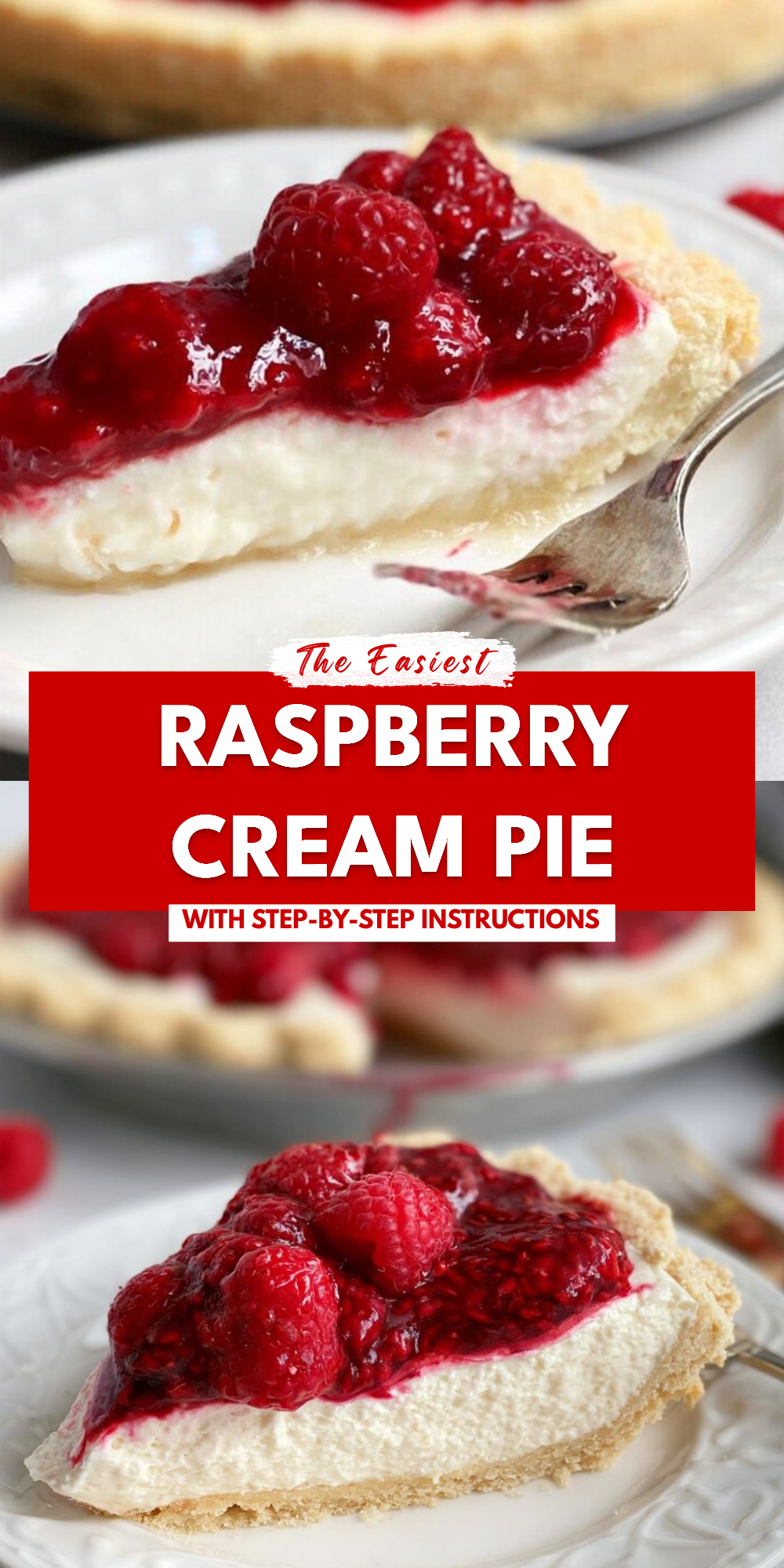 Raspberry Cream Pie