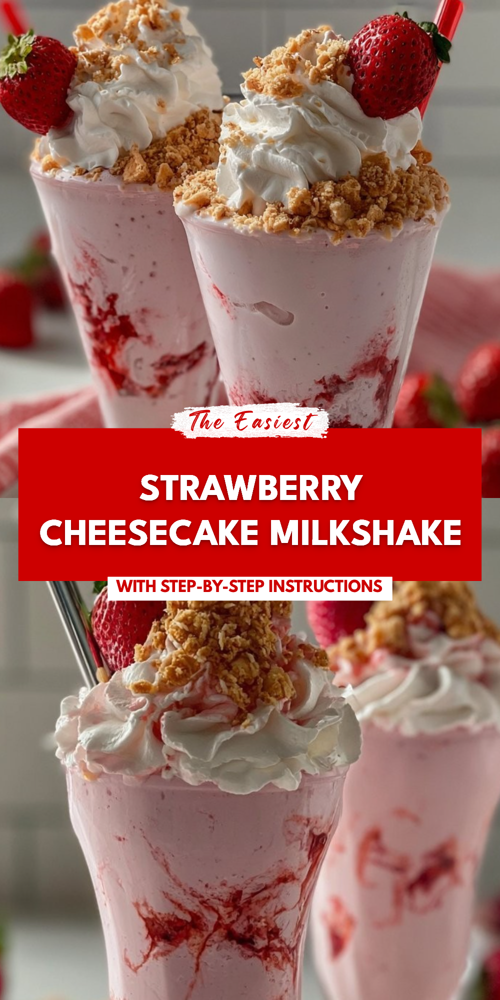 Strawberry Cheesecake Milkshake